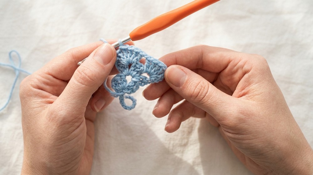 PINEAPPLE BAREFOOT SANDALS CROCHET TUTORIAL 3