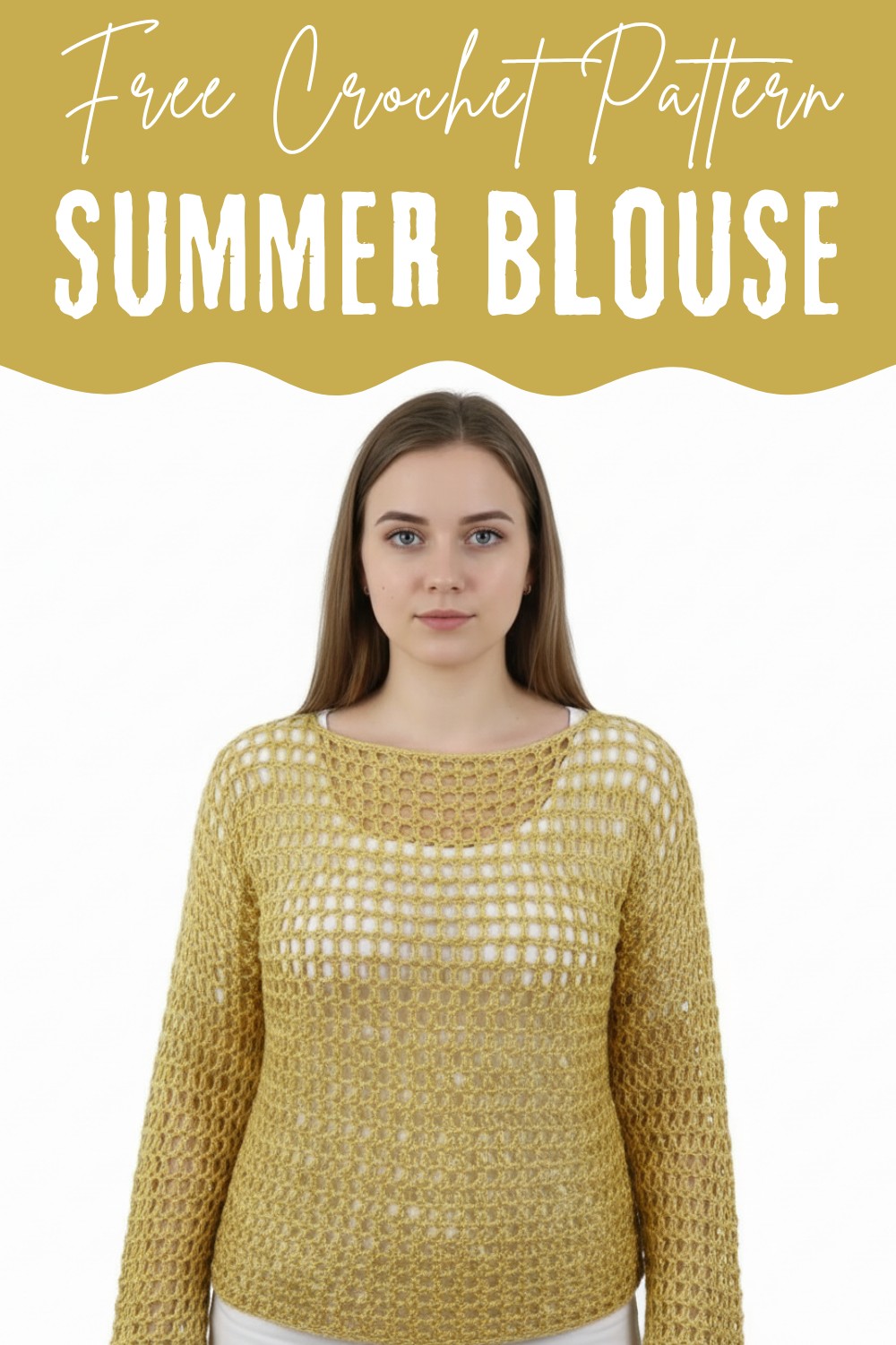 Crochet mesh top Summer blouse trend 2023 crochet mesh top 1