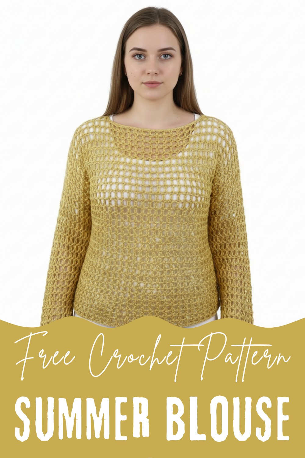 Crochet mesh top Summer blouse trend 2023 crochet mesh top 8