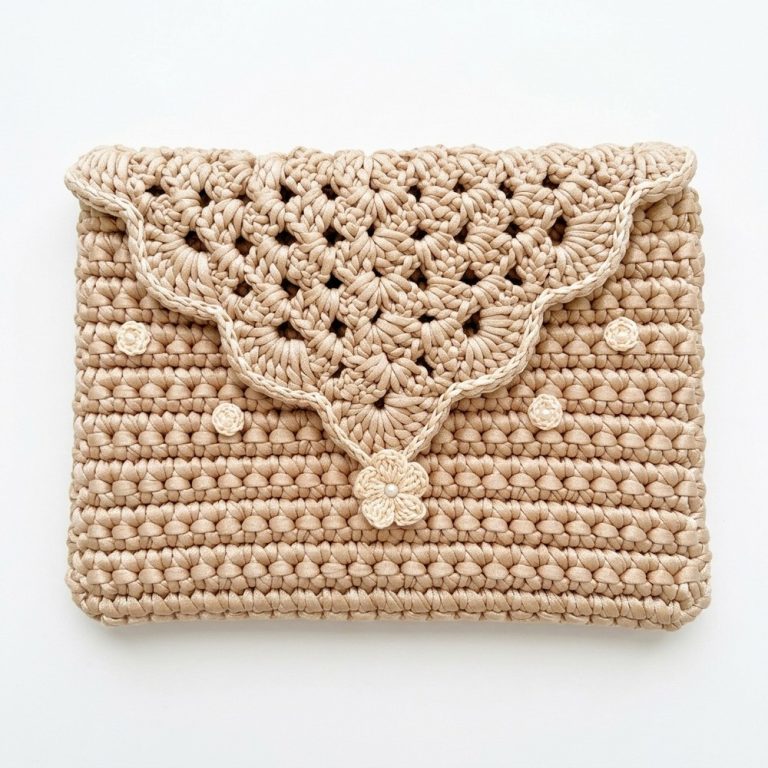 Crocheted cover - iPad, Tablet, Notebook and Kindle 8