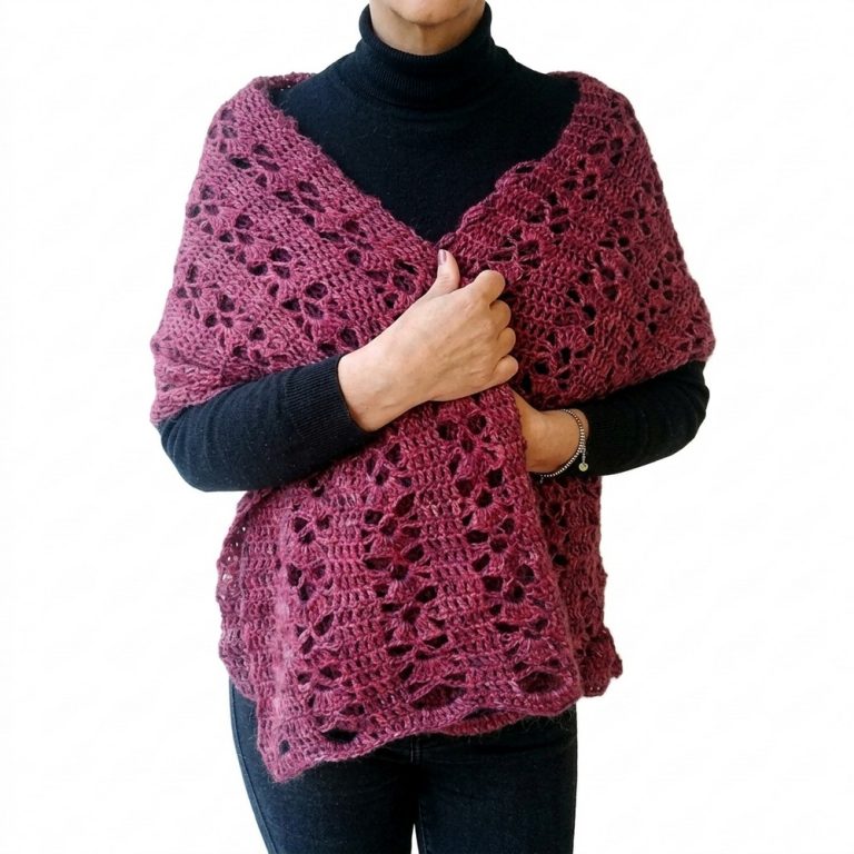 Fantasy Crochet Scarf Stole TUTORIAL 7
